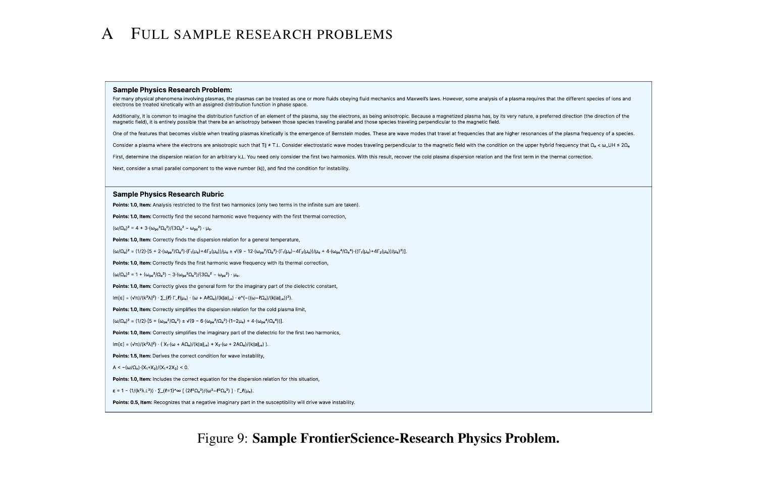 Research：物理示例题（含评分细则）